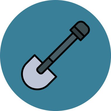 Kürek. Web simgesi basit illüstrasyon