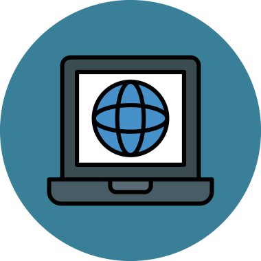 genel internet vektör simgesi