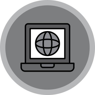 Web simgesi, vektör illüstrasyonu