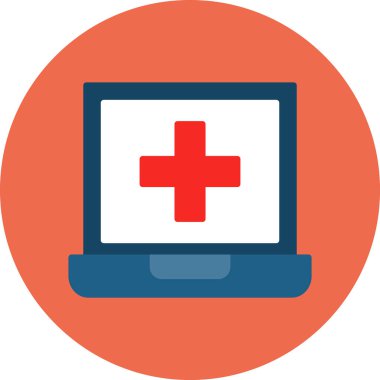 Bilgisayar. Web simgesi basit illüstrasyon