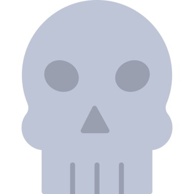 kafatası vektör çizimi, basit tasarım