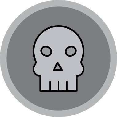 Kafatası simge vektör çizim