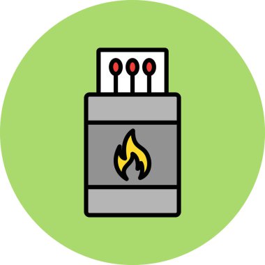 Ateş vektörü simgesini ateşle