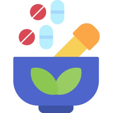 Yemek kasesi simgesi düz stil