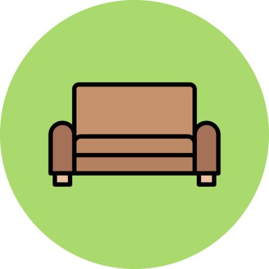 Kanepe. Web simgesi basit tasarım