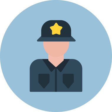 asker simgesi, vektör illüstrasyonu basit tasarım