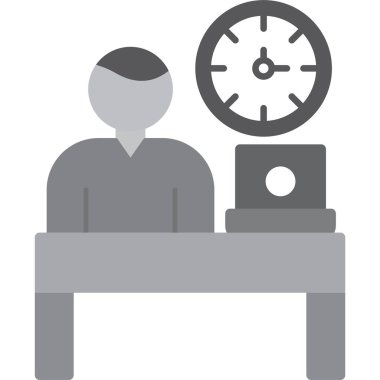 dizüstü bilgisayar simgesi olan işadamı