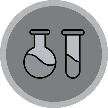 Test tüpü. vektör simgesi