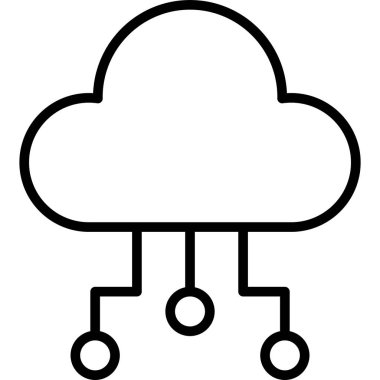 Kolayca düzenleyebilen ya da düzenleyebilen bulut hesap vektörü simgesi
