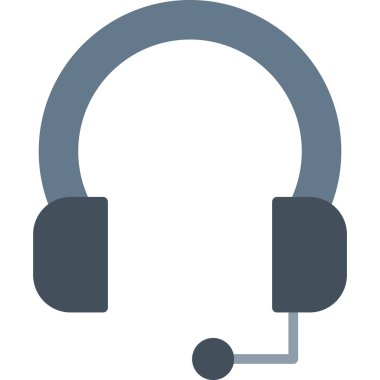 Kulaklık. Web simgesi basit tasarım