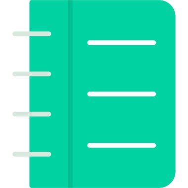 Kitap Simgesi. Vektör İllüstrasyonu