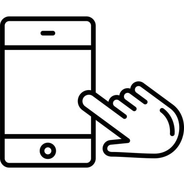 el vektör simgesi olan akıllı telefon