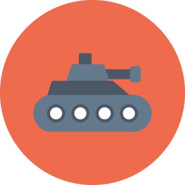 Askeri tank. Basit resimleme