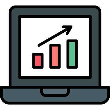 grafik ikonu vektör illüstrasyonu