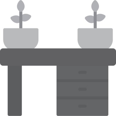 Avize ağ simgesi, basit vektör illüstrasyonu