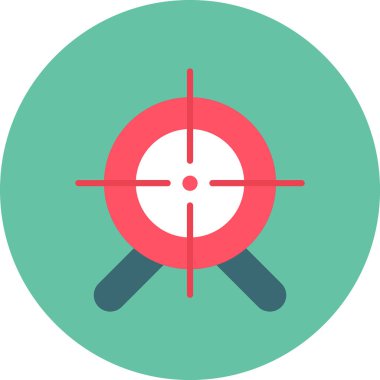 Hedef simgenin vektör illüstrasyonu