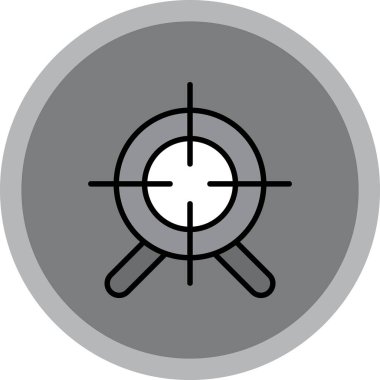 Modern hedef simgesinin vektör illüstrasyonu