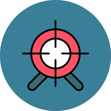 hedef simge vektör illüstrasyonu