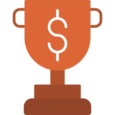 Para kupası vektör simgesi