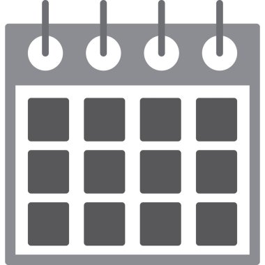 Takvim simgesi vektör illüstrasyonu