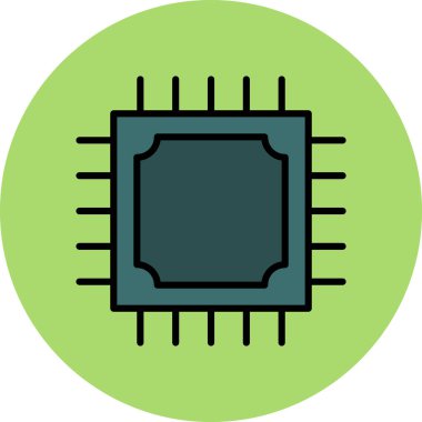 vektör Chip Simgesi illüstrasyonu