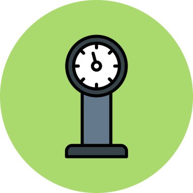 metre simgesi, vektör illüstrasyonu basit tasarım