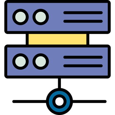 ağ web simgesi, basit vektör illüstrasyonu