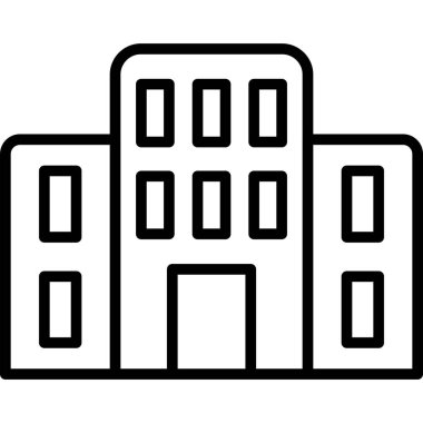 Bina simgesini, basit tarzı