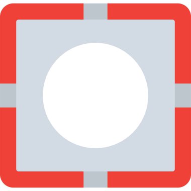 Kamera düz simgesi, vektör, illüstrasyon