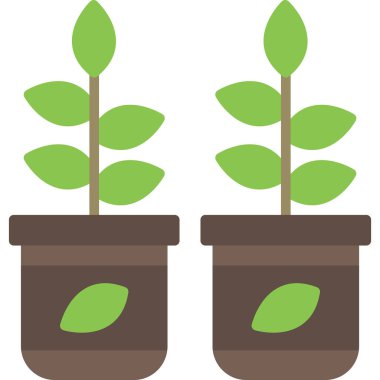 saksı ikonu. düz dizayn