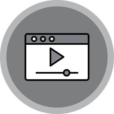 TV modern simgesinin vektör illüstrasyonu