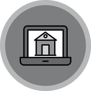 ev web vektör illüstrasyonu