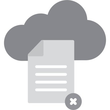 Düz biçimli bulut hesaplama veri simgesi