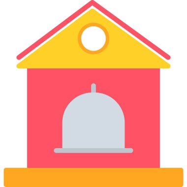 Bina. Web simgesi basit tasarım