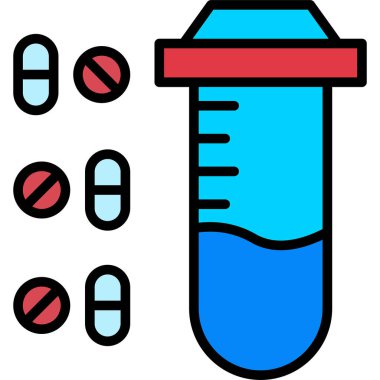 İlaçlar. Web simgesi basit tasarım