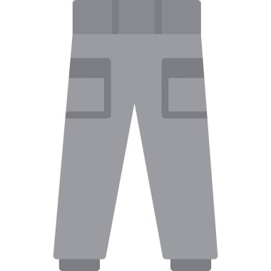 Pantolon ikonu. Beyaz arkaplanda izole edilmiş web tasarımı için pantolon vektör simgesinin basit çizimi