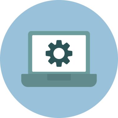 Web geliştirme renkli vektör simgesi