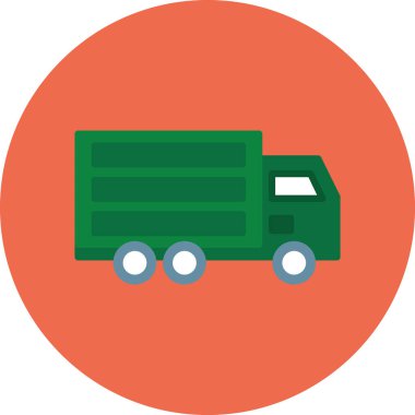 Kamyon. Web simgesi basit illüstrasyon