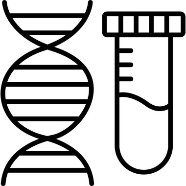 DNA molekülü vektör simgesi