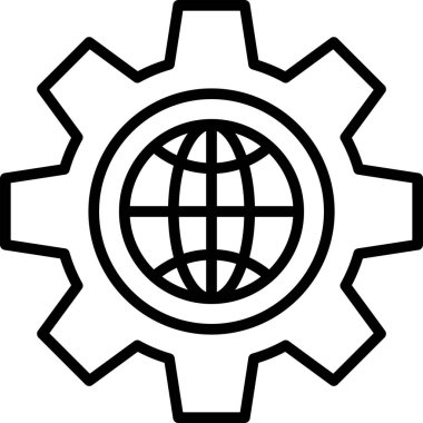 Genel ayar vektör simgesi