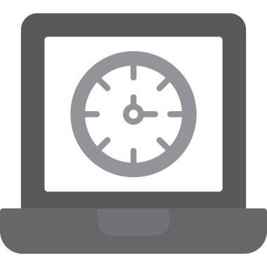 Monitör. Web simgesi basit illüstrasyon