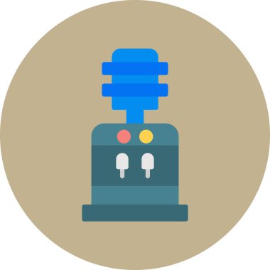 Bir robot simgesinin vektör illüstrasyonu