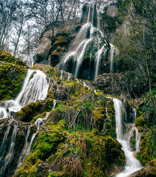 stock image waterfall in forest nice place