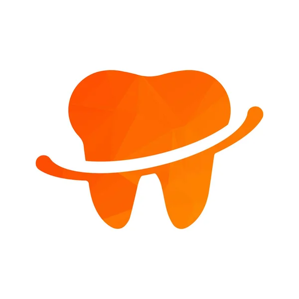 Ilustração Vetor Modelo Cuidado Dental Logotipo Dente —  Vetores de Stock