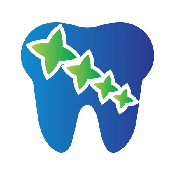 Modelo Design Logotipo Dente Com Estrelas —  Vetores de Stock
