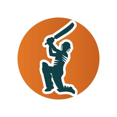 Kriket oyuncusu logosu Güneş Şeklinde