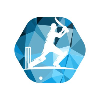 Cricket Player Logosu Altıgen Şeklinde