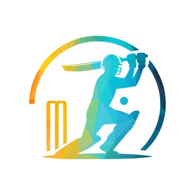 Halka Biçimli Kriket Oyuncusu Logosu