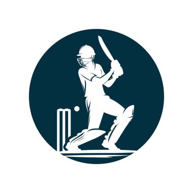 Kriket Oyuncusunun Logosu Kısa Konsept Oynuyor