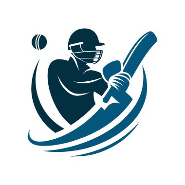 Kriket Oyuncusunun Logosu Kısa Konsept Oynuyor